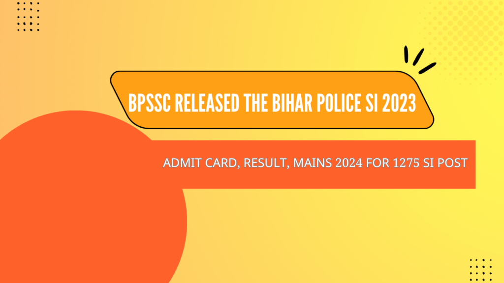 Admit Card, Result, Mains 2024 For 1275 Si Post