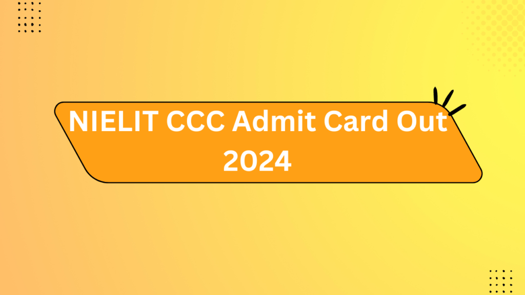 Nielit Ccc Admit Card Out 2024 2 Nielit Ccc Admit Card Out 2024