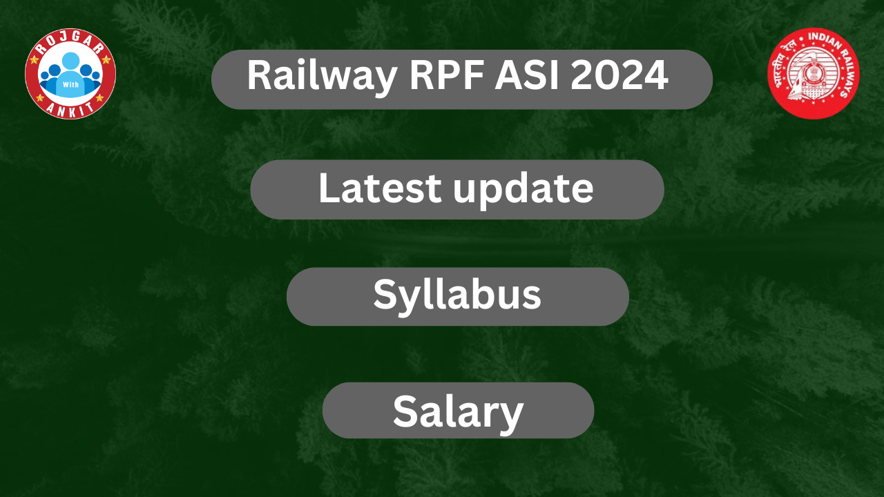 Railway Rpf Asi 2024 : Railway Rpf Asi Latest Update, Syllabus, Salary