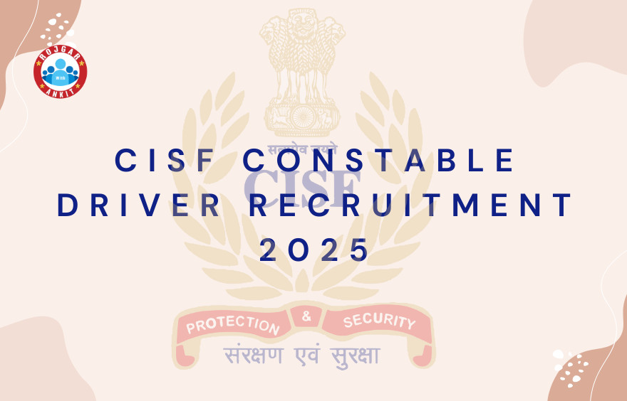 Cisf Constable Driver Recruitment 2025