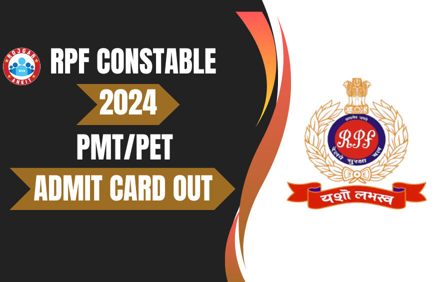 Rpf Constable Pmt/Pet Admit Card Out 1 Rpf Constable 2024 Pet/Pmt Admit Card