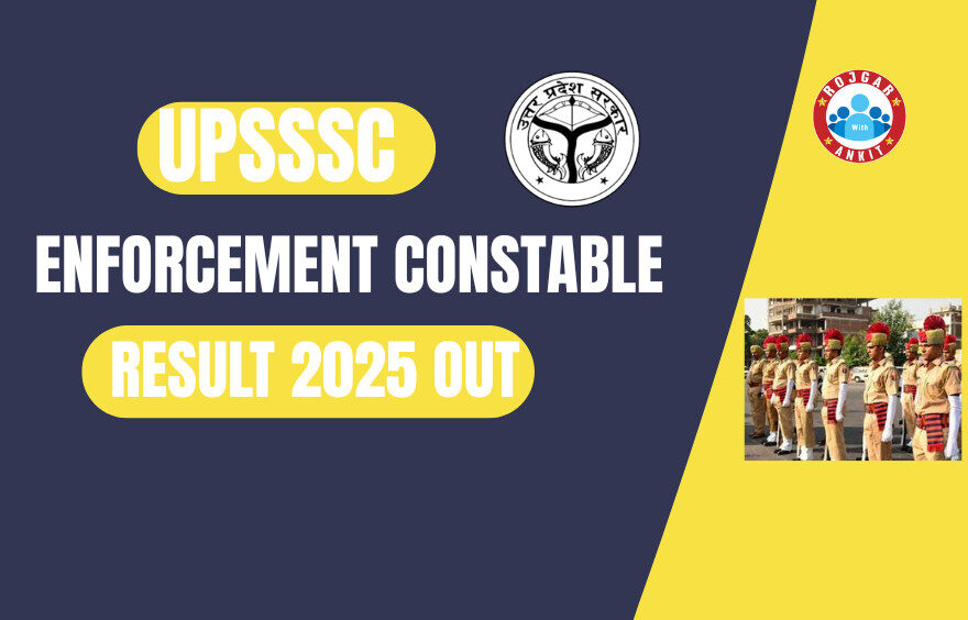 Upsssc Enforcement Constable 2025 Result Out