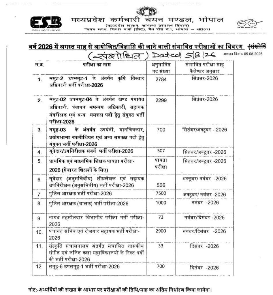 Mpesb New Calender