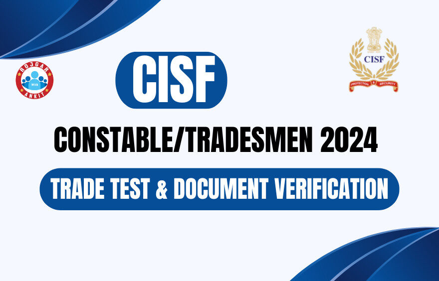 CISF Constable/ Tradesmen DV Notice