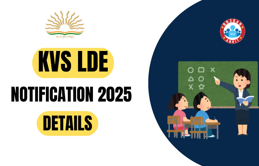 Kvs Lde/Ldce Notification 2025 Out 1 Kvs Lde Notification Out