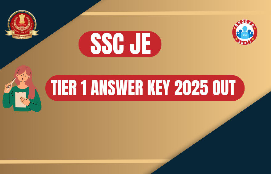 Ssc Je Tier 1 Answer Key 2025 Out