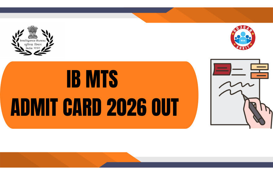 Intelligence Bureau (Ib) Mts Admit Card 2026 Out 1 Ib Mts