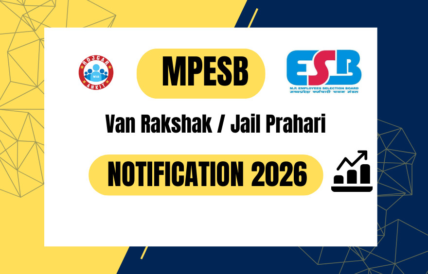 Mpesb Van Rakshak / Jail Prahari 2026 Recruitment 1 Mpesb