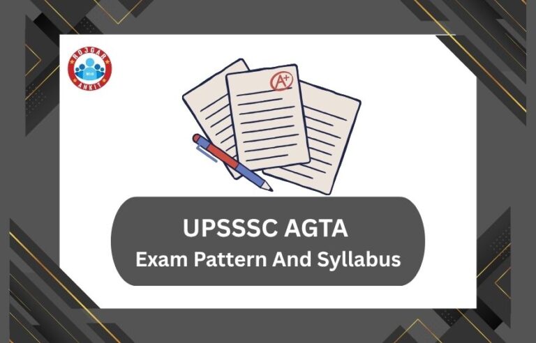 UPSSSC AGTA Exam Pattern And Syllabus