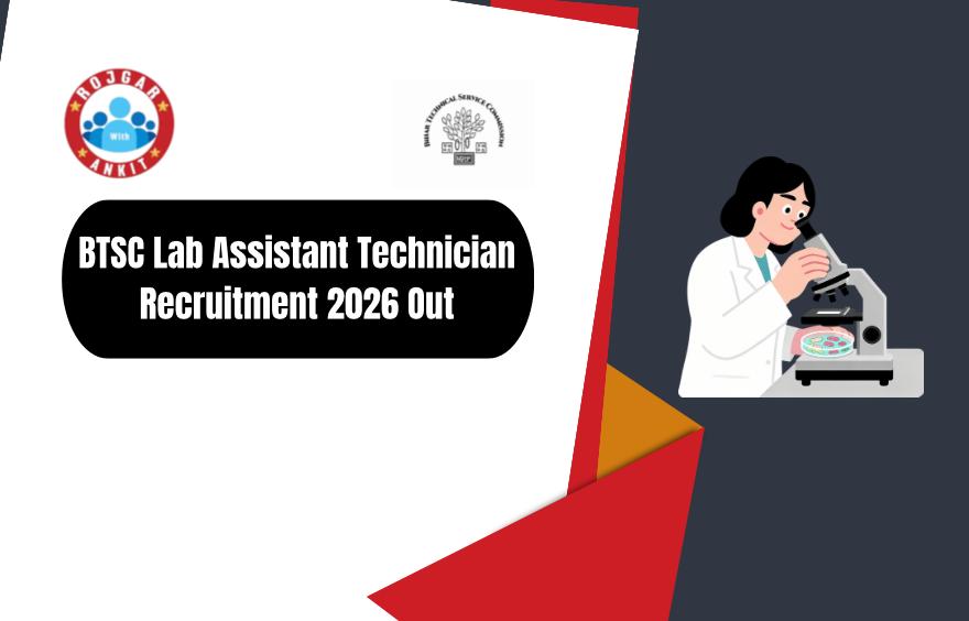 Btsc Lab Assistant Technician Recruitment 2026 Out 1 Btsc