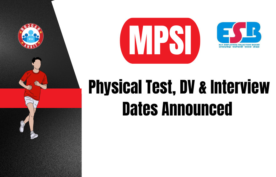 Mp Si Recruitment 2025 : Physical Test, Dv &Amp; Interview Dates Announced !! 1 Mp Si