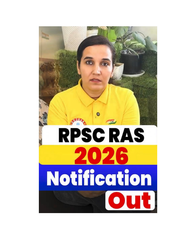 Rajasthan RPSC RAS Exam 2026 Notification Released