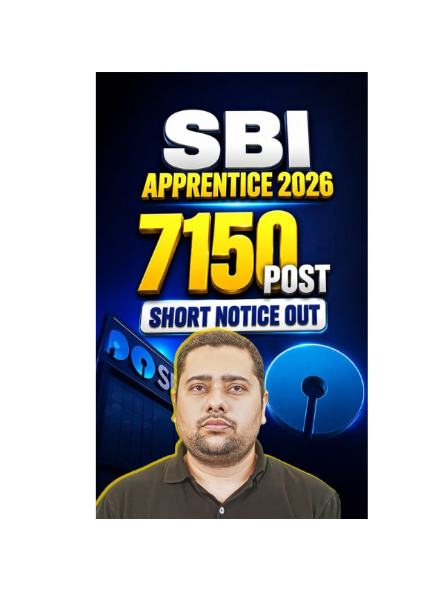 State Bank of India Apprentice Recruitment 2026 Notification Released