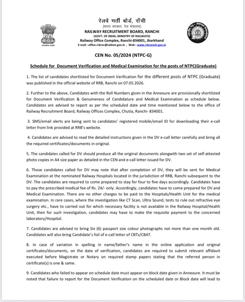 Rrb Ntpc 