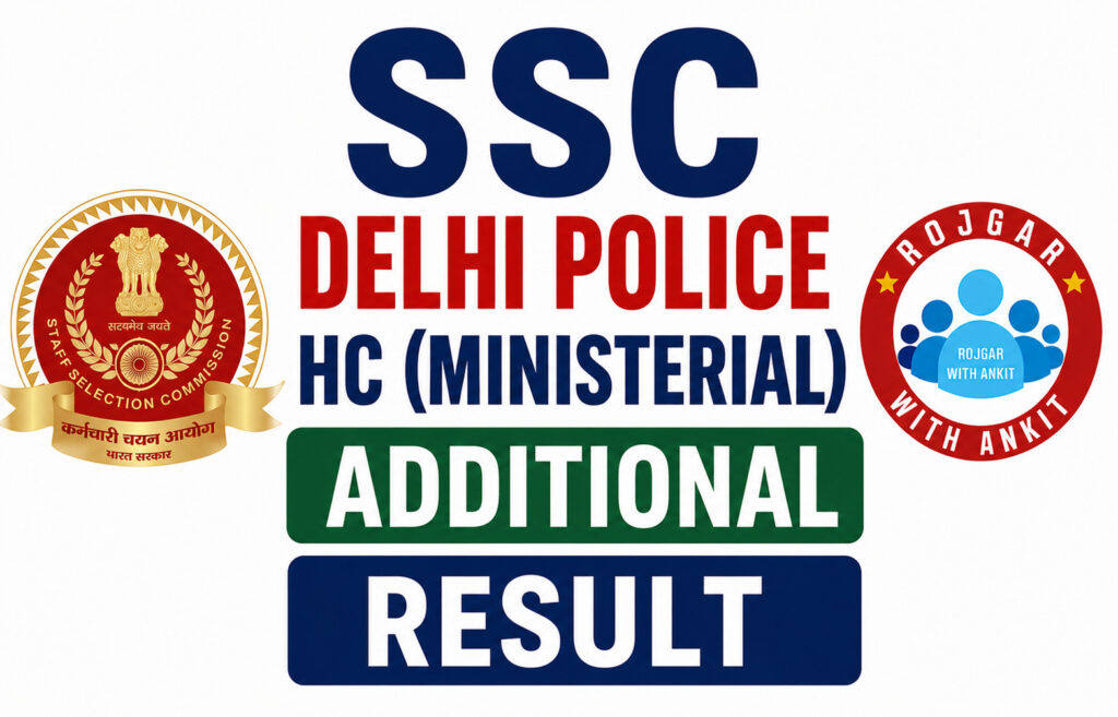 Ssc Delhi Police Hc (Ministerial)