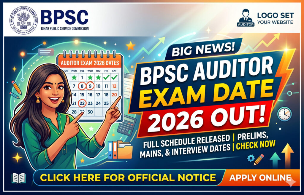 Bpsc Auditor Exam Date 2026