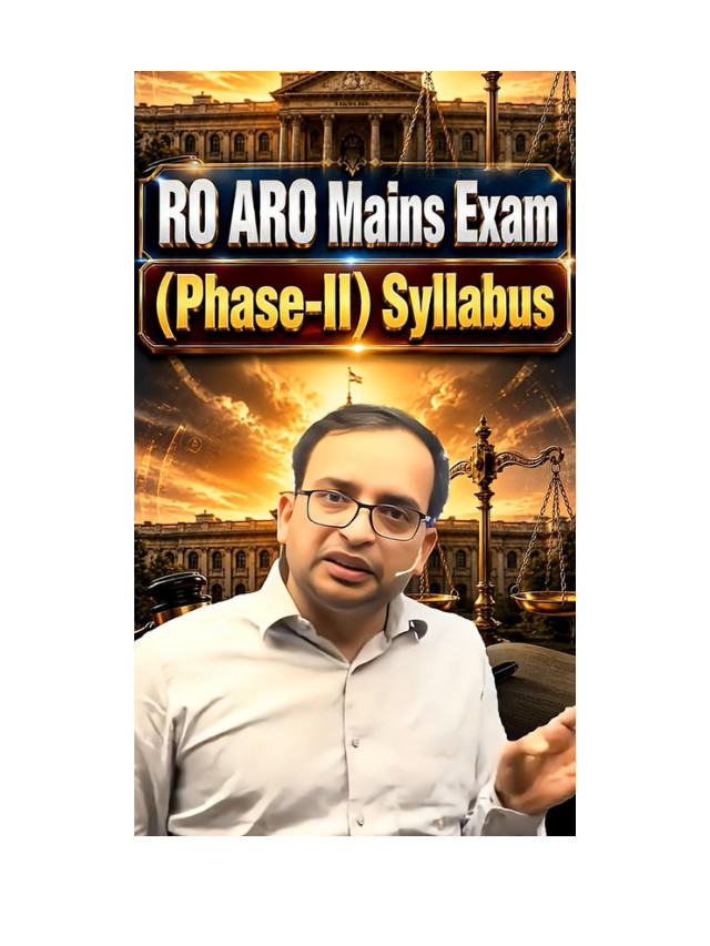 RO ARO Mains 2026: Complete Exam Pattern and Syllabus