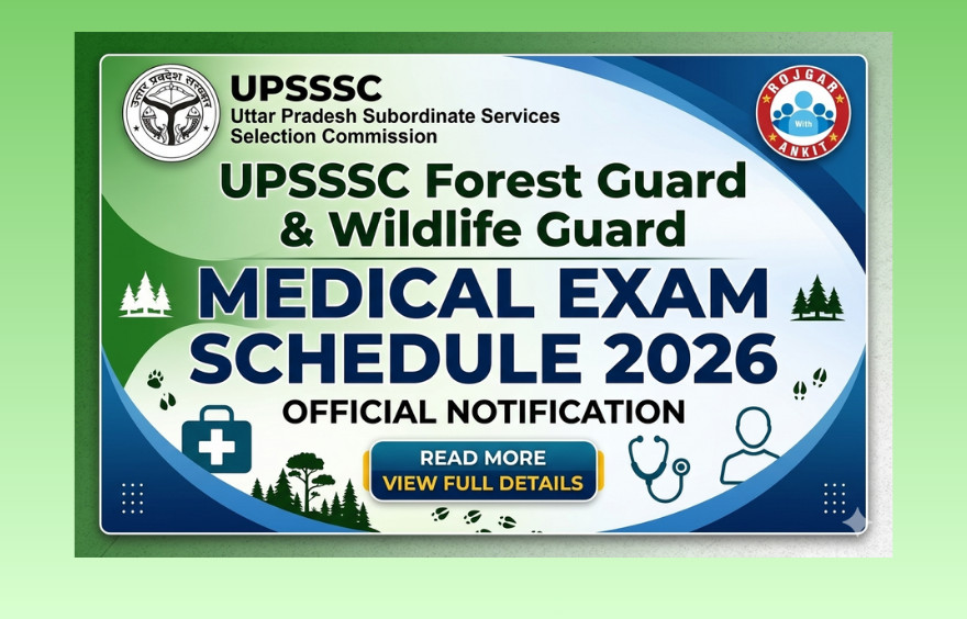 Upsssc Forest Guard / Wildlife Guard Medical Exam Schedule 2026 1 Upsssc
