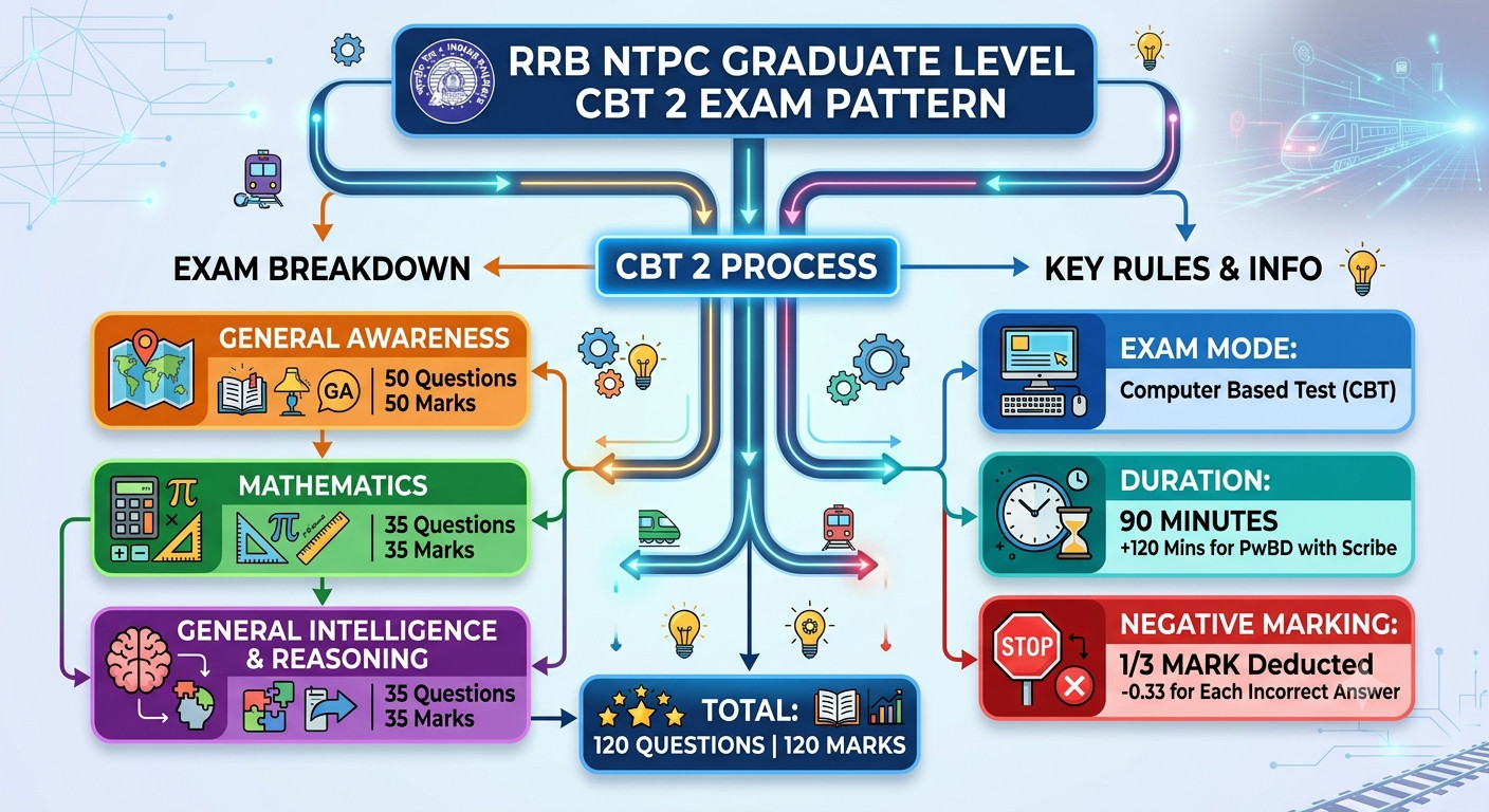 Rrb Ntpc Graduate Level Cbt 2 Admit Card 2026 Out : Download Hall Ticket Now !! 3 Rrb Ntpc Graduate Level Cbt 2