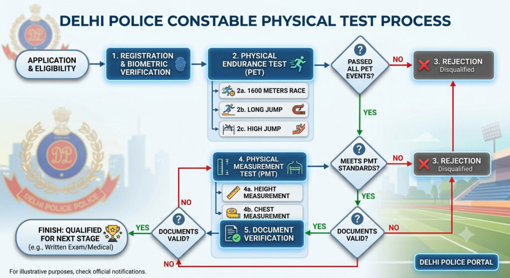 Delhi Police Constable Physical Test Date 2026 Out : Check Pe&Amp;Mt Details Here !! 4 Delhi Police