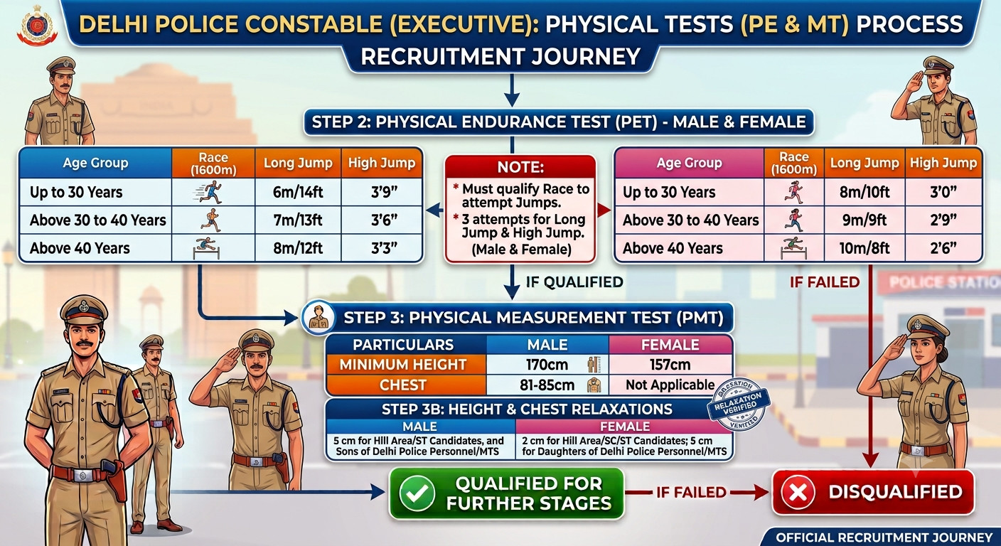 Delhi Police Constable (Executive) Pe &Amp; Mt