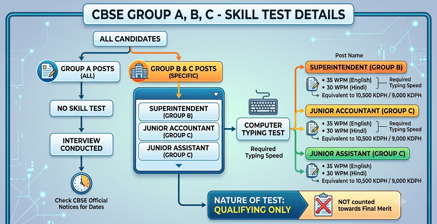 Cbse Group A, B, C Skill Test Admit Card Out, Download Now!! 3 Cbse Group A, B, C Skill Test