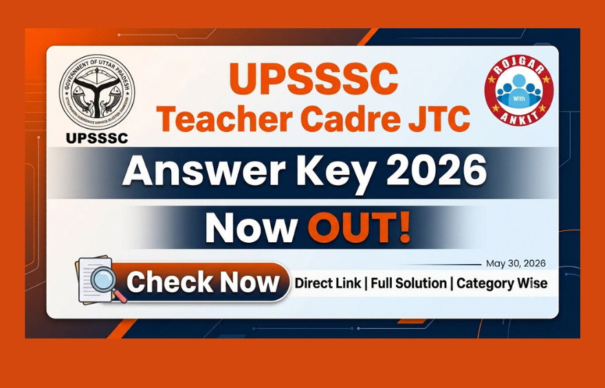Upsssc Teacher Cadre Jtc Answer Key 2026 Out : Know Your Score Now !! 1 Upsssc