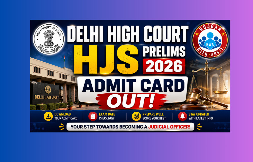 Delhi High Court Hjs Prelims Admit Card 2026 Out : Download Now !! 1 Delhi