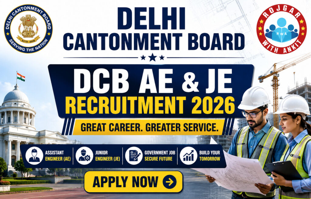 Delhi Cantonment Board Dcb Ae And Je Recruitment 2026 2 Delhi Cantonment Board