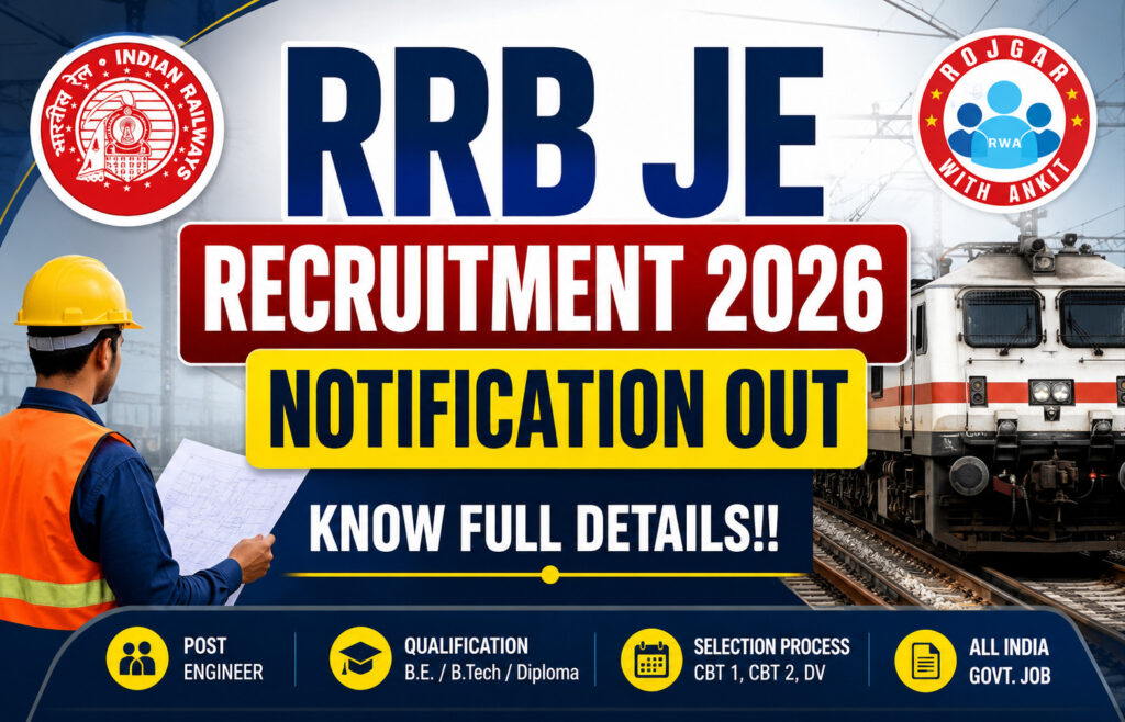 Rrb Je Notification Out