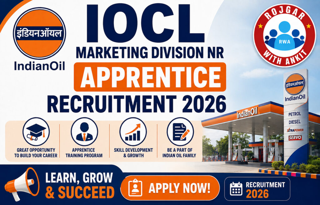 Iocl Marketing Division Nr Apprentice Recruitment 2026