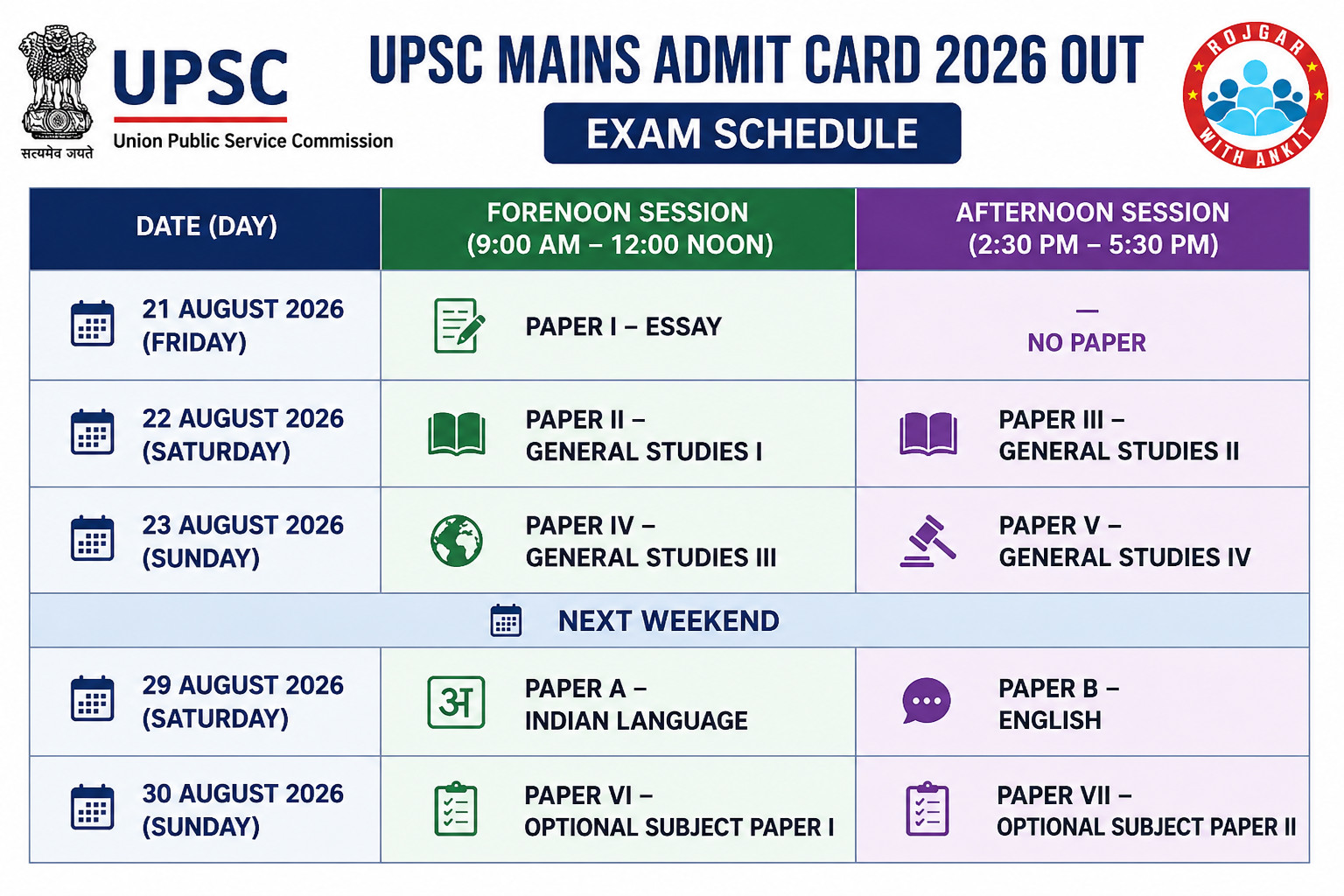 Upsc Cse Mains Admit Card 2026 Out : Download Hall Ticket Now !! 4 Upsc Mains Admit Card