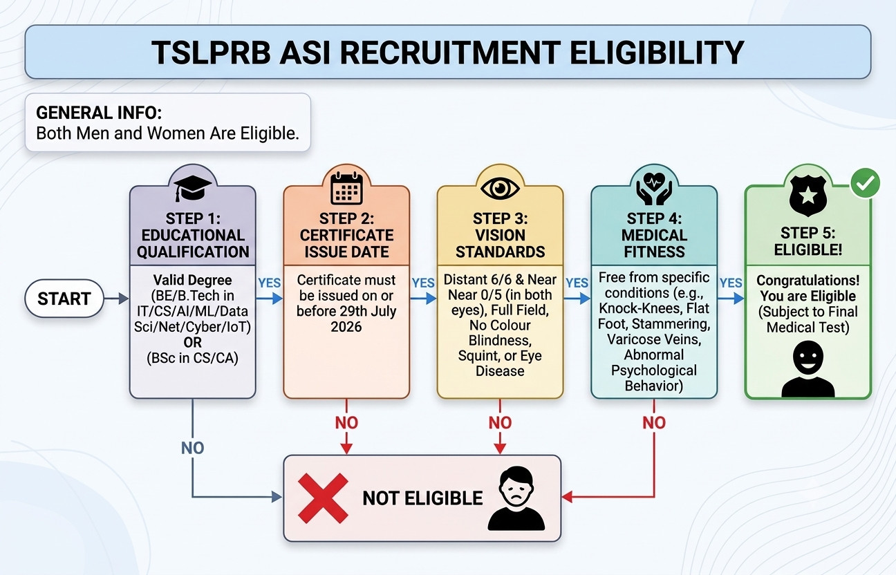 Telangana Police Asi Recruitment 2026 : Check Eligibility, Salary &Amp; Selection Process !! 3 Tslprb Asi Recruitment