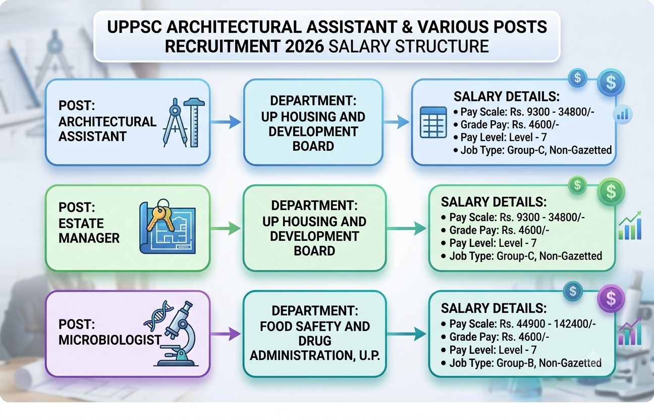 Uppsc Various Post Salary Details 2026