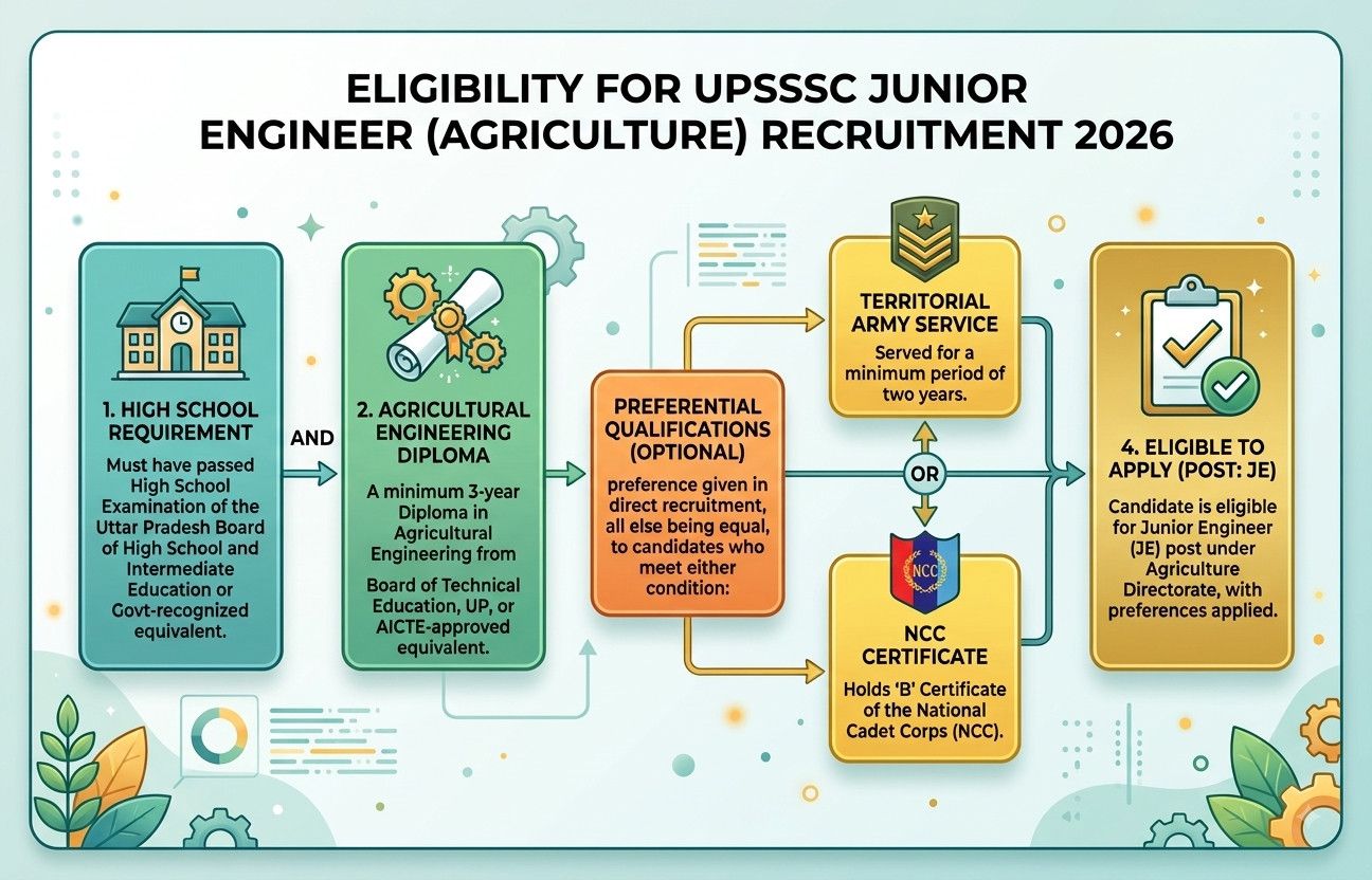 UPSSSC Junior Engineer JE (Agriculture) Recruitment 2026