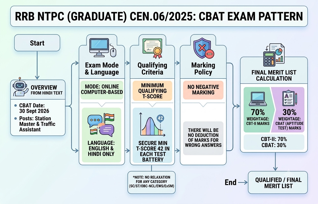 Rrb Ntpc (Graduate) Cbat Test Schedule 2026 Out : Know Official Date Here !! 4 Rrb Ntpc (Graduate) Cen.06/2025 Cbat Test Schedule
