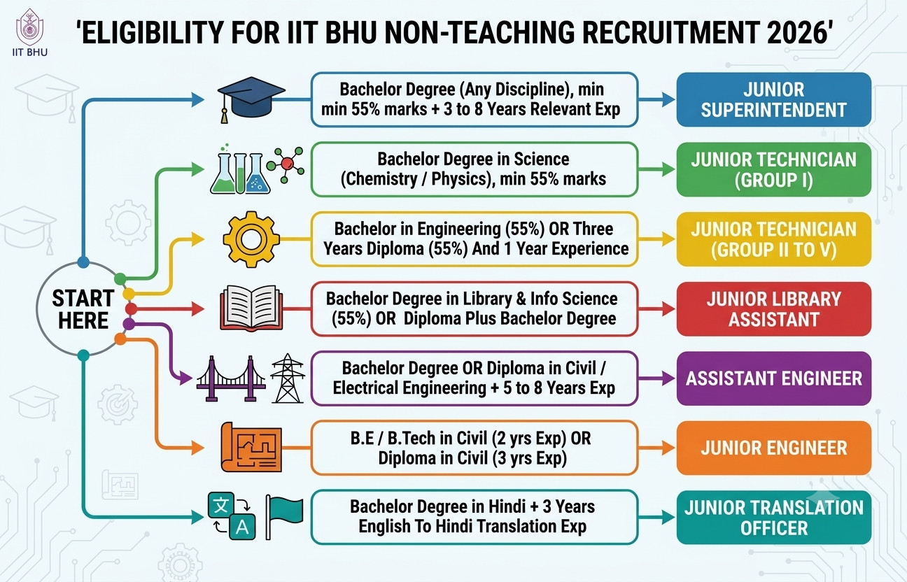 Iit Bhu Non Teaching Recruitment 2026 : Apply For 55 Posts !! 3 Iit Bhu Non Teaching Recruitment 2026