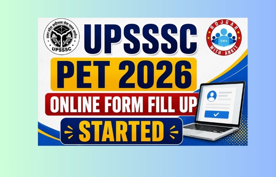 Upsssc Pet 2026 Online Form Fill Up Started, Apply Now!!