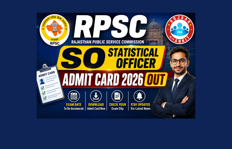 Rpsc Statistical Officer Admit Card 2026 Out : Download Hall Ticket Now!! 1 Rpsc