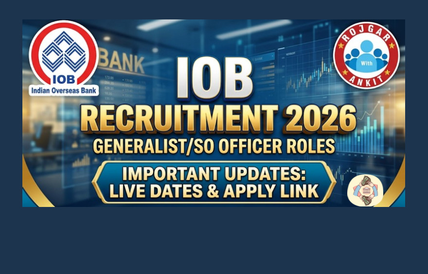 Iob Generalist/So Recruitment 2026-Apply For 291 Posts !! 1 Iob