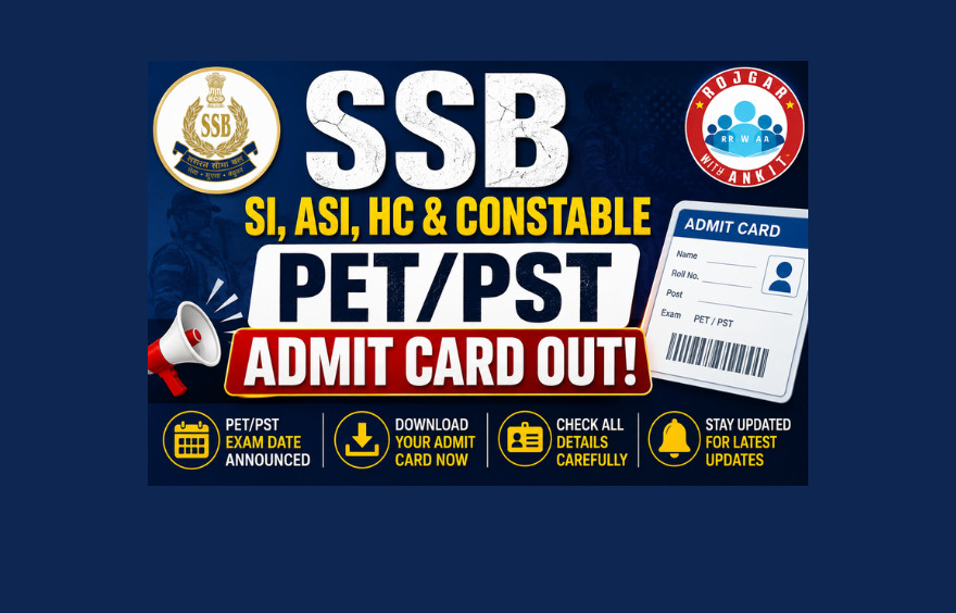 Ssb Si, Asi,Hc, Constable (Pet/Pst) Admit Card 2026 Out : Download Now !! 1 Ssb