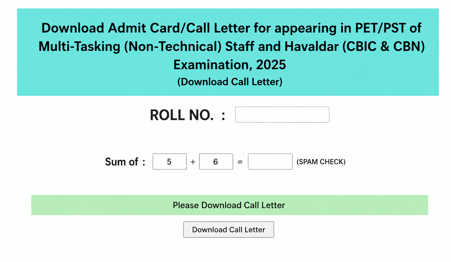 Ssc Havaldar Post Pet/Pst