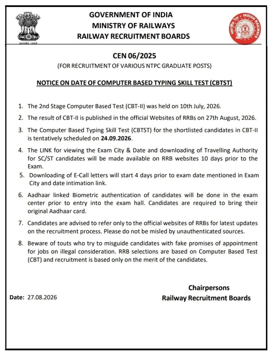 Rrb Ntpc Graduate Level