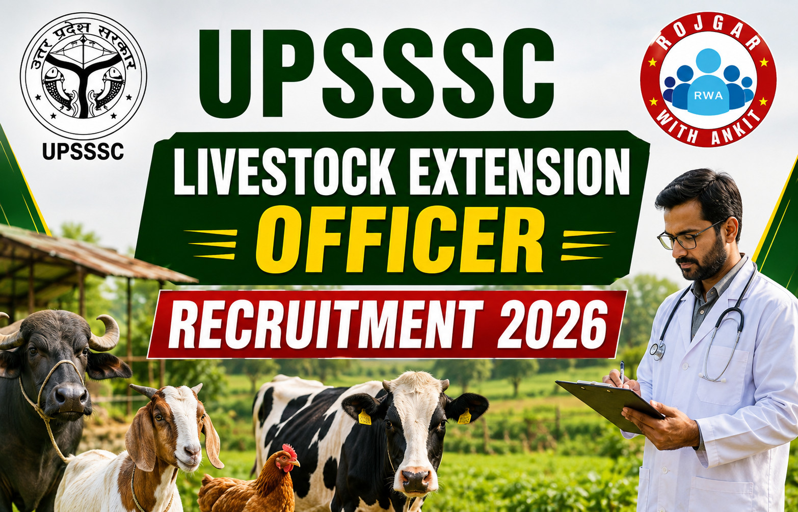 Upsssc Livestock Extension Officer Recruitment