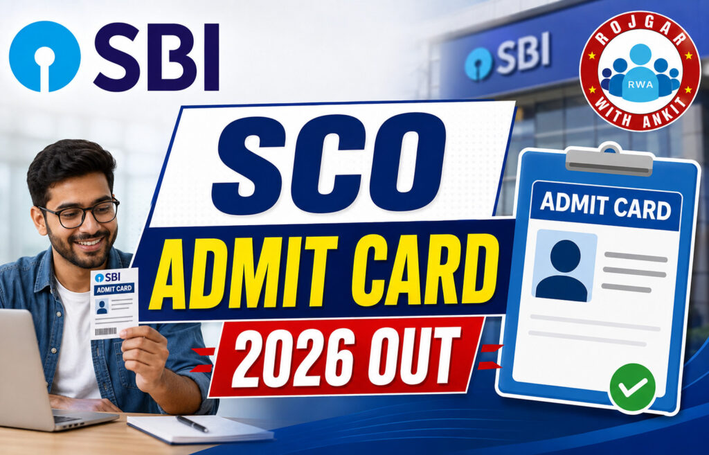 Sbi Sco Admit Card 2026 Out