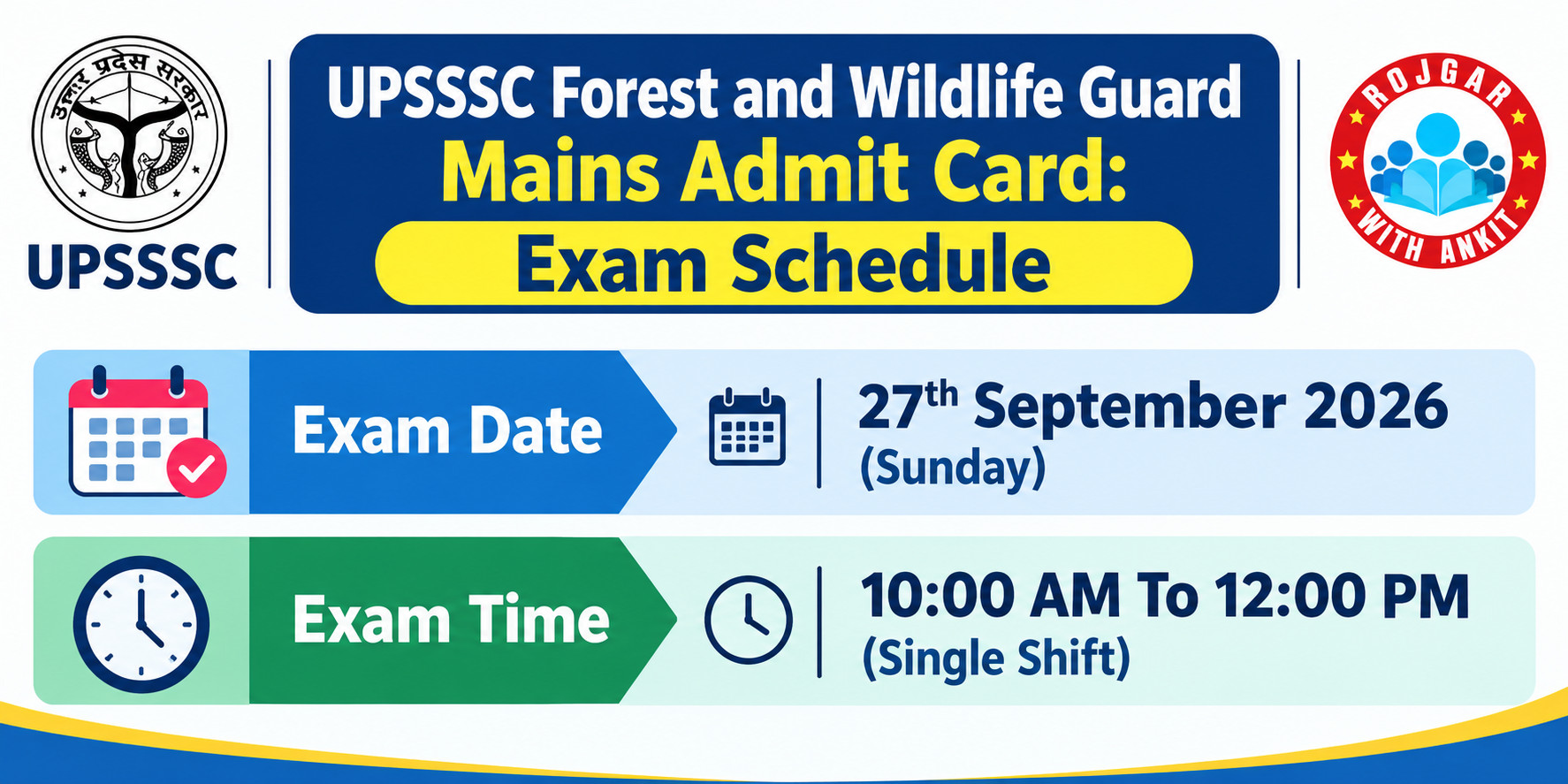 Upsssc Forest And Wildlife Guard Mains Admit Card Out