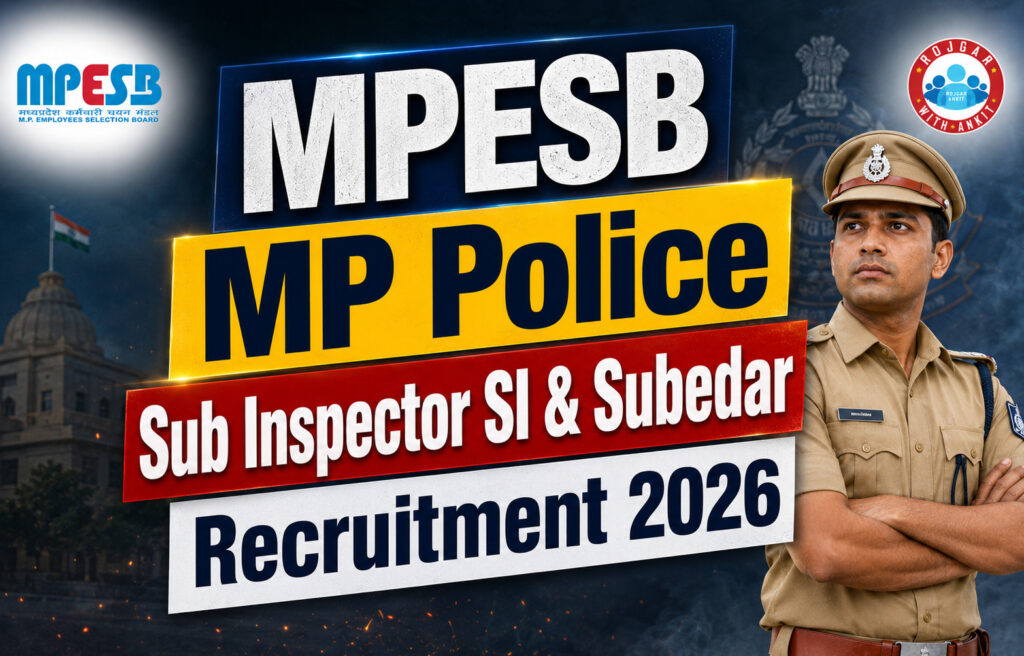 Mpesb Mp Police Sub Inspector Si &Amp; Subedar Recruitment 2026 2 Mpesb Mp Police Sub Inspector Si &Amp; Subedar Recruitment 2026