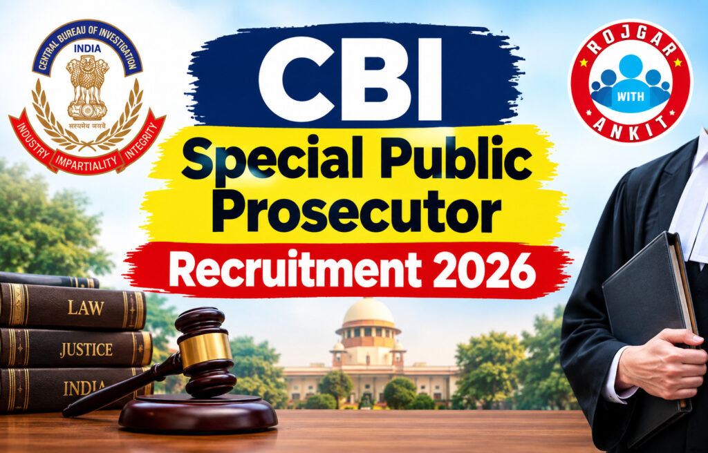Cbi Special Public Prosecutor Recruitment 2026