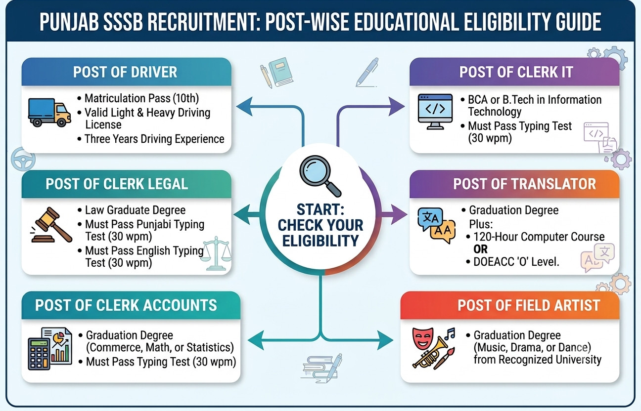 Psssb Group C Recruitment 2026 : Notification Out 70 Clerk,Driver &Amp; Other Vacancies !! 3 Psssb