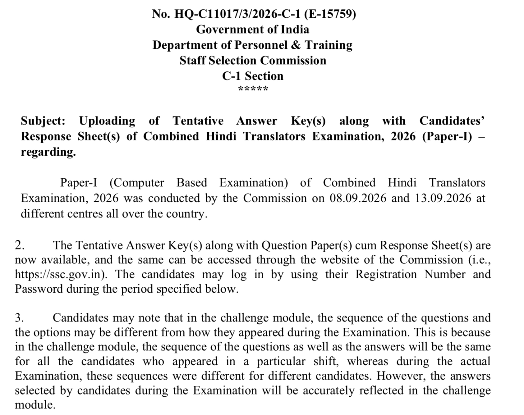 Ssc Jht Answer Key 2026 Out : Know Marking Scheme Here !! 3 Ssc